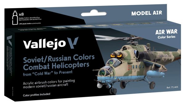 Model Air: Model Air Set Soviet / Russian colors Combat Helicopters (8)