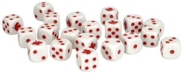 Team Yankee Canadian Dice Set (x20)