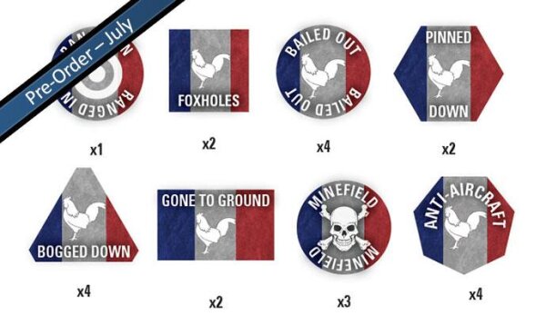Team Yankee French Token (x22)