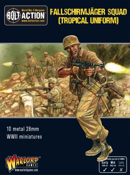 Bolt Action: Fallschirmjäger Squad (Tropenuniform)
