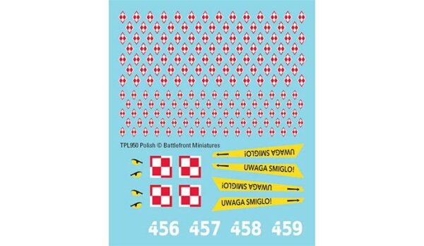 Team Yankee Polish Decal Set