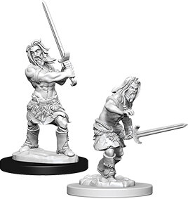 Pathfinder Deep Cuts Mini.: Male Human Barbarian