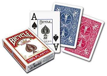 Poker: Bicycle Playing Cards Prestige Rider Back 100%Plas. (Poker)