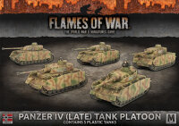 Flames of War GE: Panzer IV Tank Platoon (x5 Plastik)