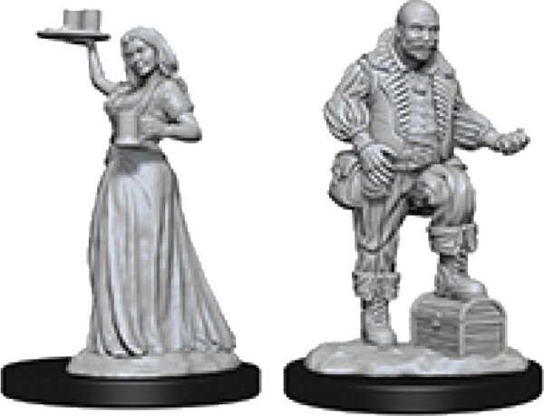 Pathfinder Deep Cuts Mini.: Merchants (Serving Girl/Merchant