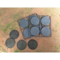 Renedra: Plastik Bases 60mm rund paved (x8)