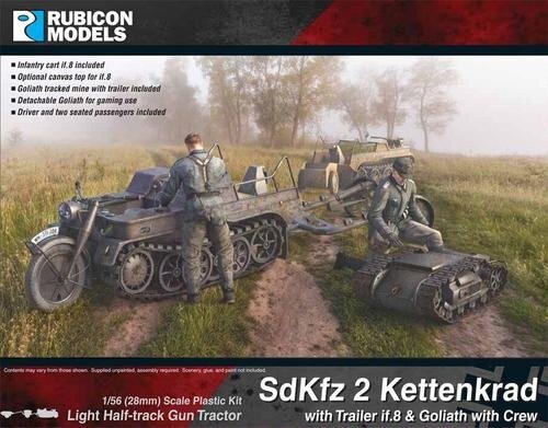 SdKfz 2 Kettenkrad + Goliath (Plastik)