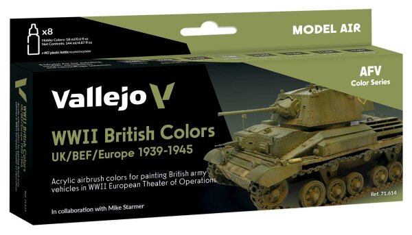Model Air: WWII British Colors UK/BEF/Europe 1939-1945 - AFV Series