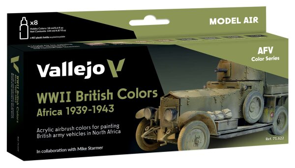 Model Air: WWII British Colors Africa 1939-1943 - AFV Series