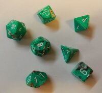 Würfelset: 7 Würfel mehrseitig Marble...