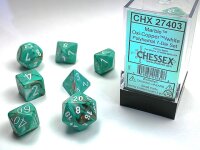 Würfelset: 7 Würfel mehrseitig Marble...