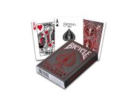 Poker: Bicycle Playing Cards Foil Back Metalluxe Crimson...