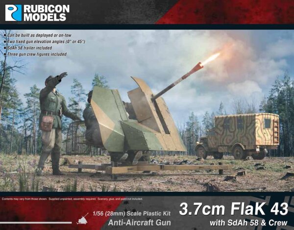 3,7 cm FlaK43 w/ SdAh 58 & Crew