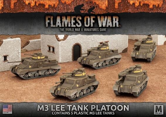 Flames of War US: M3 Lee Tank Platoon (Plastic x5)