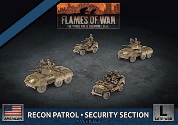 Flames of War US: M8 Cavalry Recon Platoon (4x)