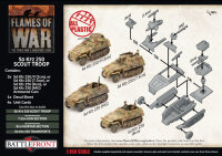 Flames of War GE: LW SdKfz 250 Scout Platoon (x3 Plastik)