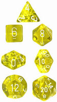Würfelset: 7 Würfel mehrseitig Translucent...