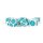 Silver with Teal Enamel Digital 16mm Polyhedral Dice Set