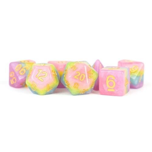 Pastel Fairy 16mm Resin Poly Dice Set