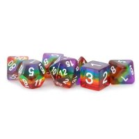 Rainbow (Translucent) 16mm Poly Dice Set
