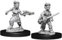 Pathfinder Deep Cuts Mini.: Female Halfling Rogue