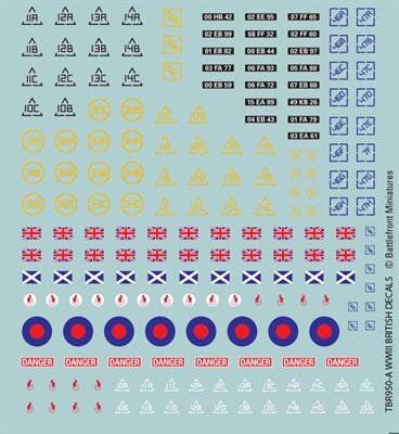 Team Yankee: British Decal Set