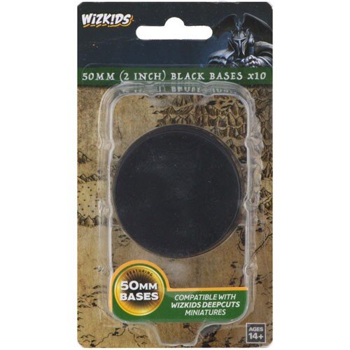 50mm Round Base (10) Black