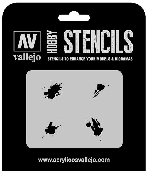 Vallejo Hobby Stencils: Petrol Spills