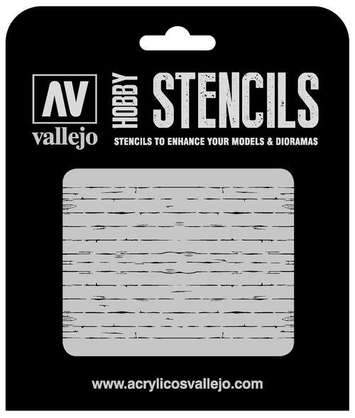 Vallejo Hobby Stencils: Wood Texture Num. 1