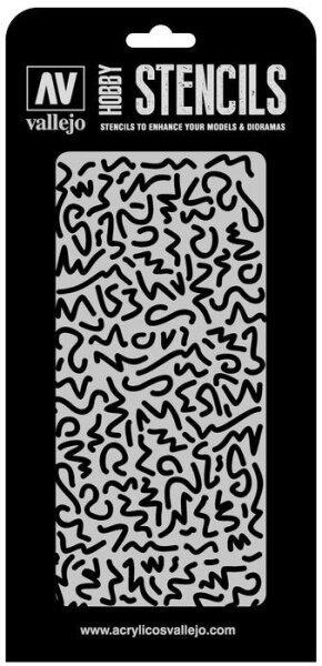 Vallejo Hobby Stencils: Luftwaffe WWII Shingles Camo