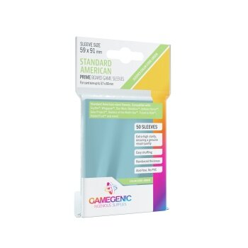 Gamegenic PRIME Standard American Sleeves 59 x 91 (green)