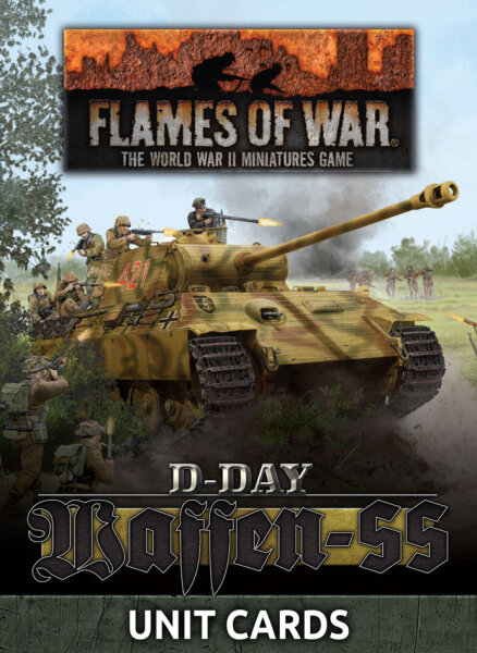 D-Day German W-SS Unit Cards (47x engl.)