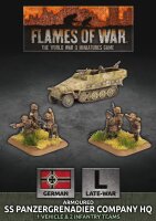 Flames of War GE: WSS PzGren HQ (Plastik)