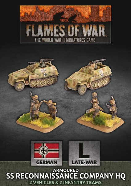 Flames of War GE: WSS Recce Company HQ (Plastik)
