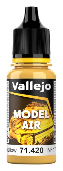 No 17 Earth Yellow 18ml - Model Air Vallejo