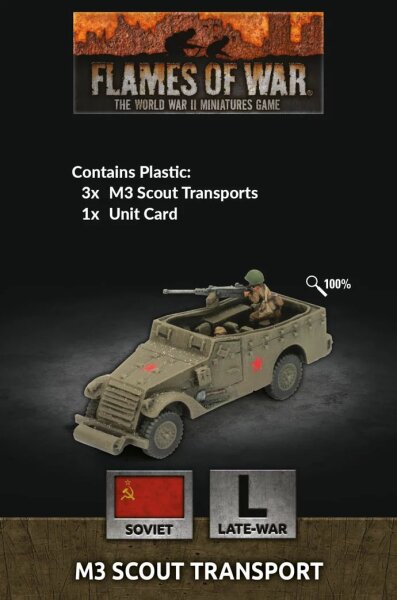 Flames of War SU: M3 Scout Transport LW (x3)