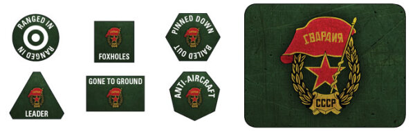 Flames of War SU: Soviet Guards Token Set (20+2)