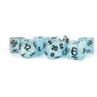 16mm Resin Flash Dice Poly Dice Set: Blue