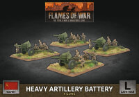 Flames of War SU: Heavy Artillery Battery (x4 Plastik)