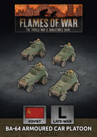 Flames of War SU: BA-64 Armoured Car Platoon (x4 Plastik)