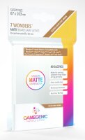 Gamegenic MATTE 7 Wonders Sleeves 67 x 103 mm - Clear (80)