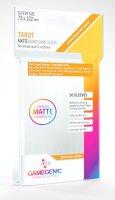 Gamegenic MATTE Tarot-Sized Sleeves 73 x 122 mm - Clear (50)