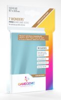 Gamegenic PRIME 7 Wonders Sleeves 67 x 103 mm - Clear (80)