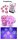 Würfelset: 7 Würfel mehrseitig Borealis Pink/silver