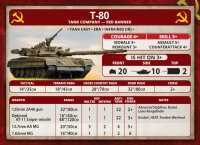 Team Yankee T-80 Tank Company (x5/Plastik)