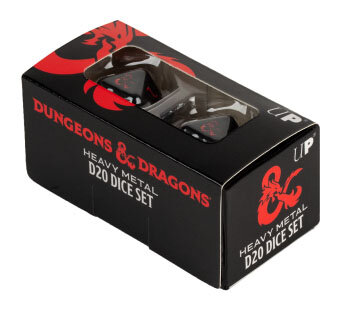 D&D - Heavy Metal D20 Dice Set für Dungeons & Dragons