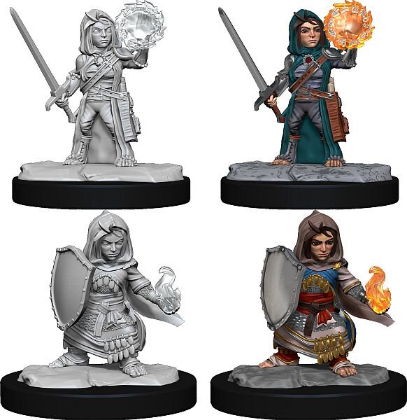 Pathfinder Deep Cuts Mini: Halfling Cleric Female