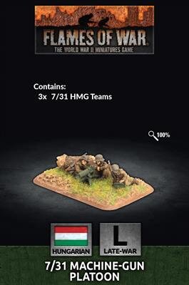 Flames of War: Hungarian 7/31 MG Platoon (x3)