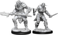 Barbarian Male & Bugbear Rogue