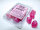 Würfelset 10 Würfel 10-seitig Borealis Pink/silver Luminary
